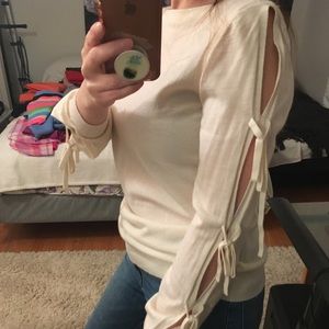 Banana republic sweater open arm 100% merino wool